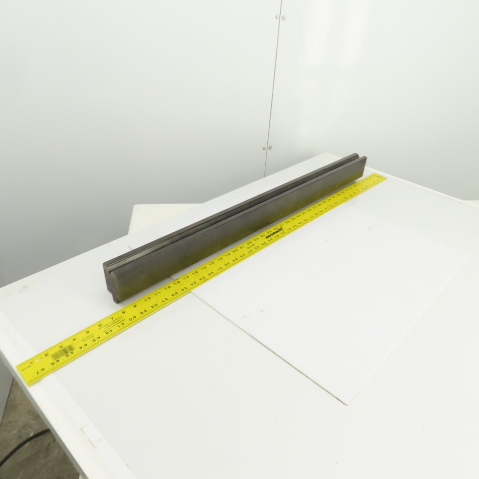 36-1/4" Press Brake 90° Forming V Angle Die Block 1/2" Tang 2-9/16"H x 1-7/8" T