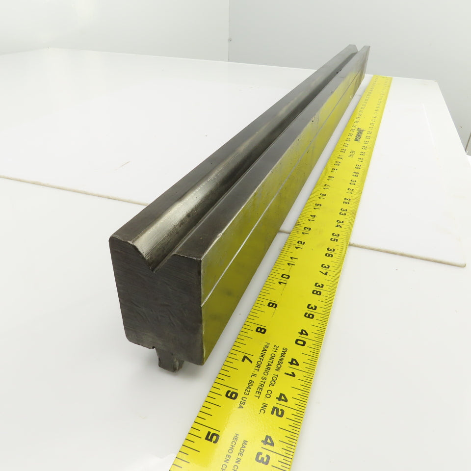 36-1/4" Press Brake 90° Forming V Angle Die Block 1/2" Tang 2-9/16"H x 1-7/8" T