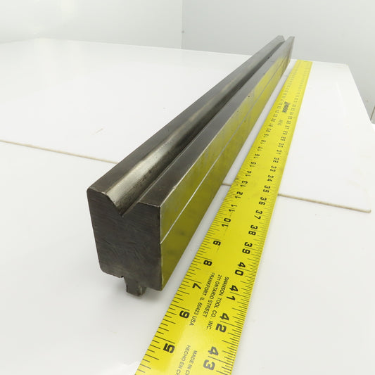 36-1/4" Press Brake 90° Forming V Angle Die Block 1/2" Tang 2-9/16"H x 1-7/8" T