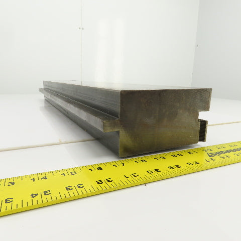 28" L x 5-1/4" Tall Press Brake Filler/Holder Block 1/2" Tang 3" Thick