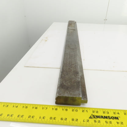 42-1/4" 30° Hemming Press Brake Die Block 1/2" Tang 2-5/8" H x 1-1/4" Thick