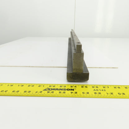 30" x 3" Tall Press Brake Filler Riser / Die Holder Block 1/2" Tang 1" Thick