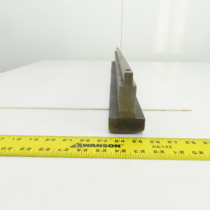 30" x 3" Tall Press Brake Filler Riser / Die Holder Block 1/2" Tang 1" Thick