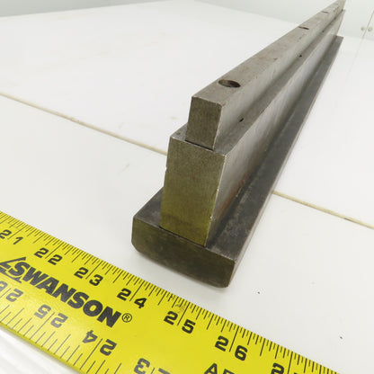 30" x 3" Tall Press Brake Filler Riser / Die Holder Block 1/2" Tang 1" Thick