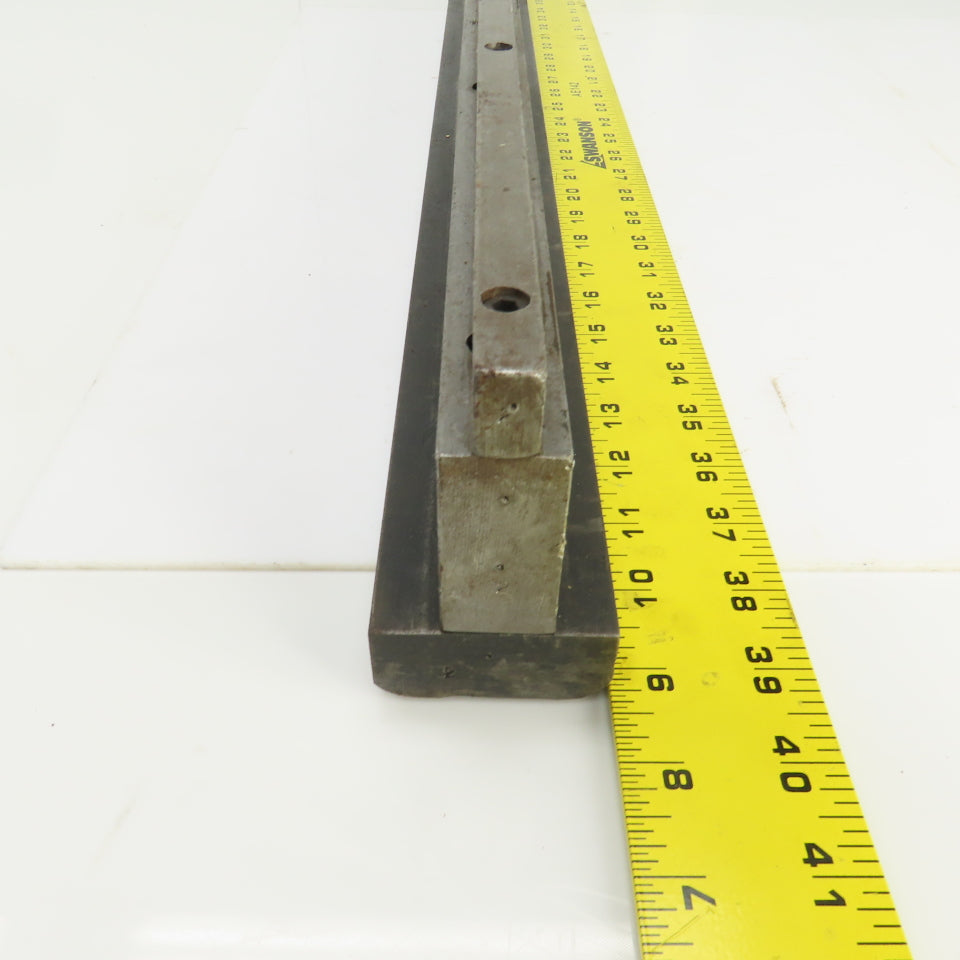 30" x 3" Tall Press Brake Filler Riser / Die Holder Block 1/2" Tang 1" Thick