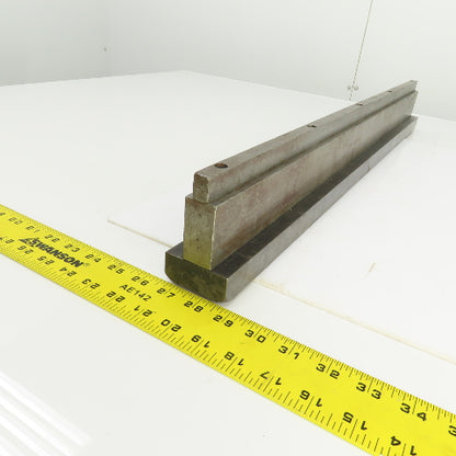 30" x 3" Tall Press Brake Filler Riser / Die Holder Block 1/2" Tang 1" Thick