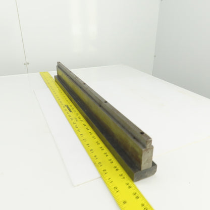 30" x 3" Tall Press Brake Filler Riser / Die Holder Block 1/2" Tang 1" Thick