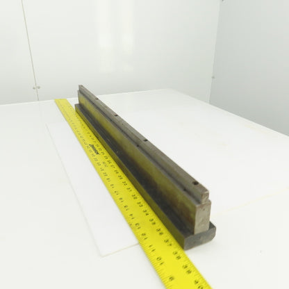 30" x 3" Tall Press Brake Filler Riser / Die Holder Block 1/2" Tang 1" Thick