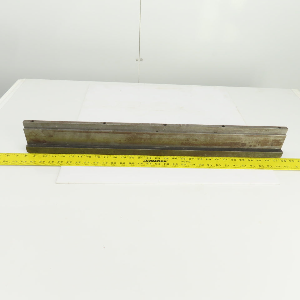 30" x 3" Tall Press Brake Filler Riser / Die Holder Block 1/2" Tang 1" Thick