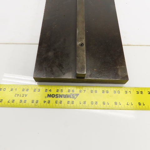40" x 1" Press Brake Filler Riser / Die Holder Block 3/4" Tang 8" Wide