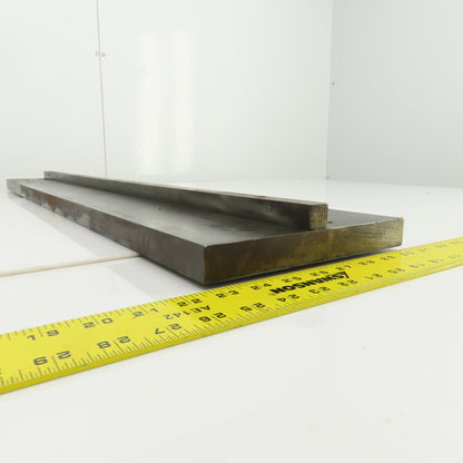 40" x 1" Press Brake Filler Riser / Die Holder Block 3/4" Tang 8" Wide