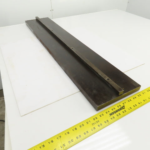 40" x 1" Press Brake Filler Riser / Die Holder Block 3/4" Tang 8" Wide