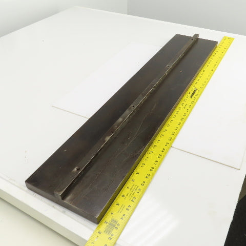 40" x 1" Press Brake Filler Riser / Die Holder Block 3/4" Tang 8" Wide