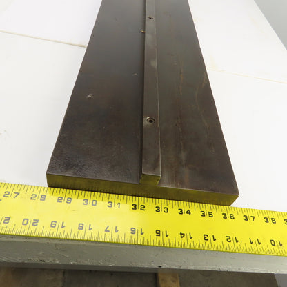 40" x 1" Press Brake Filler Riser / Die Holder Block 3/4" Tang 8" Wide