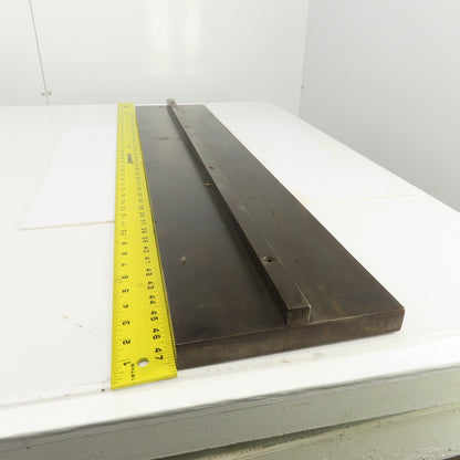 40" x 1" Press Brake Filler Riser / Die Holder Block 3/4" Tang 8" Wide