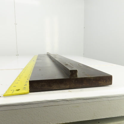 40" x 1" Press Brake Filler Riser / Die Holder Block 3/4" Tang 8" Wide