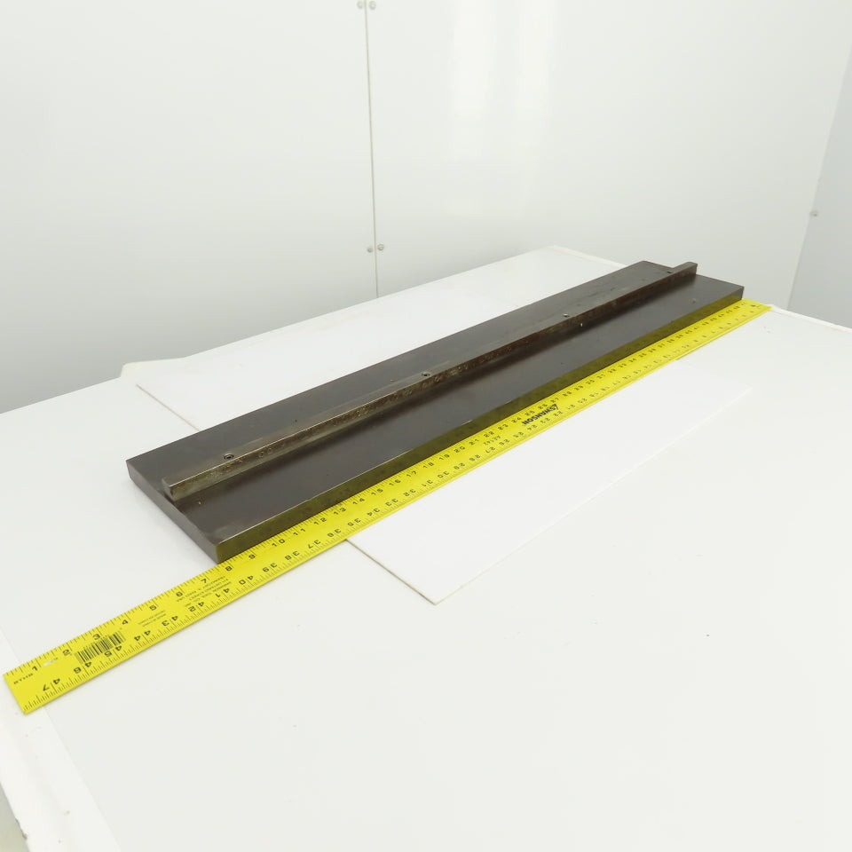 40" x 1" Press Brake Filler Riser / Die Holder Block 3/4" Tang 8" Wide