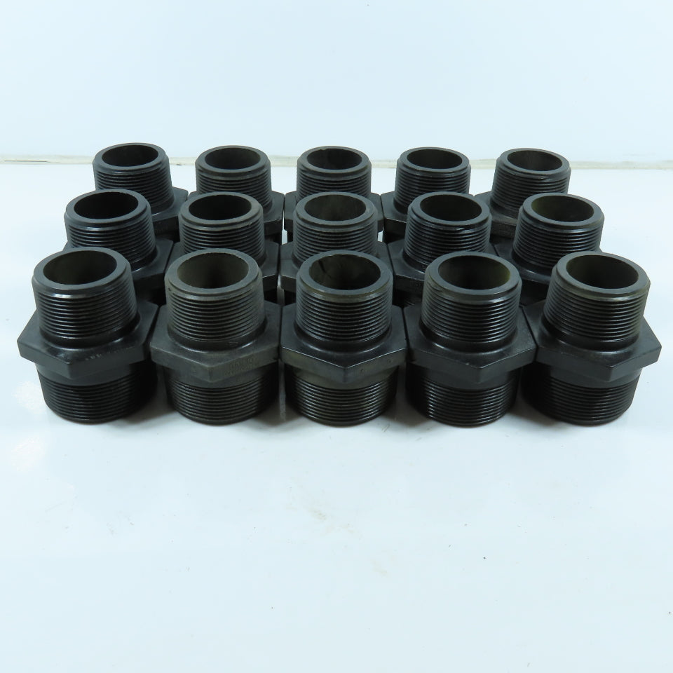 1-1/2" x 2" Poly Reducing Nipple Lot of 15