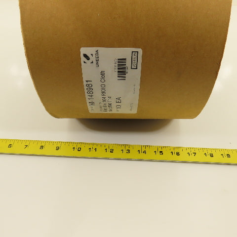 Uneeda M-148981 8" x 64" Sanding Belts RKXO Cloth #80 Grit T14 Lot Of 10