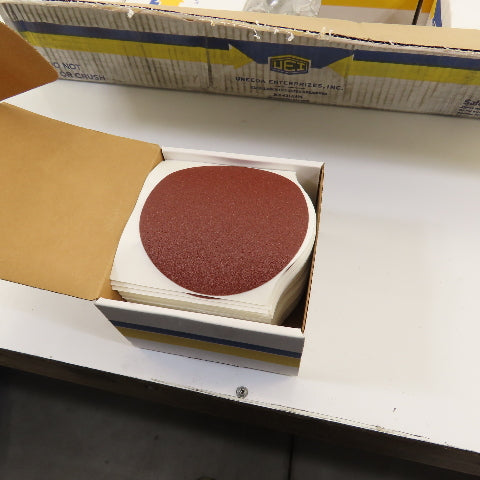 Uneeda M-119544 5" OD Sanding Discs RKJFO Cloth #100 Grit PSA SQ.Tab Lot/700