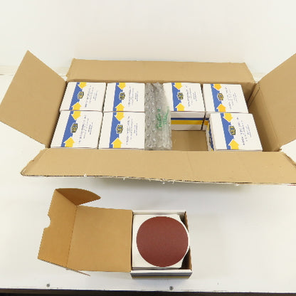 Uneeda M-119544 5" OD Sanding Discs RKJFO Cloth #100 Grit PSA SQ.Tab Lot/700
