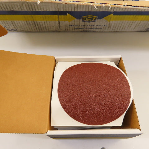 Uneeda M-119544 5" OD Sanding Discs RKJFO Cloth #100 Grit PSA SQ.Tab Lot/700