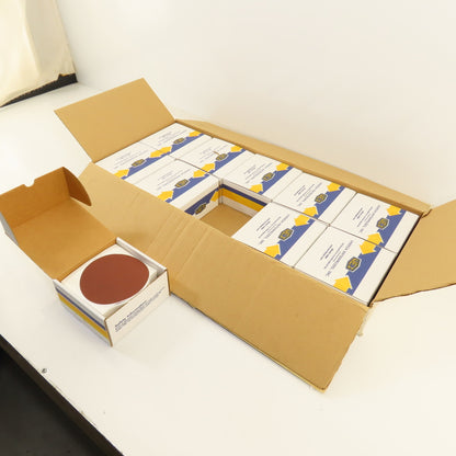 Uneeda M-119538 5" OD Sanding Discs RKJFO Cloth #320 Grit PSA SQ.Tab Lot/1000