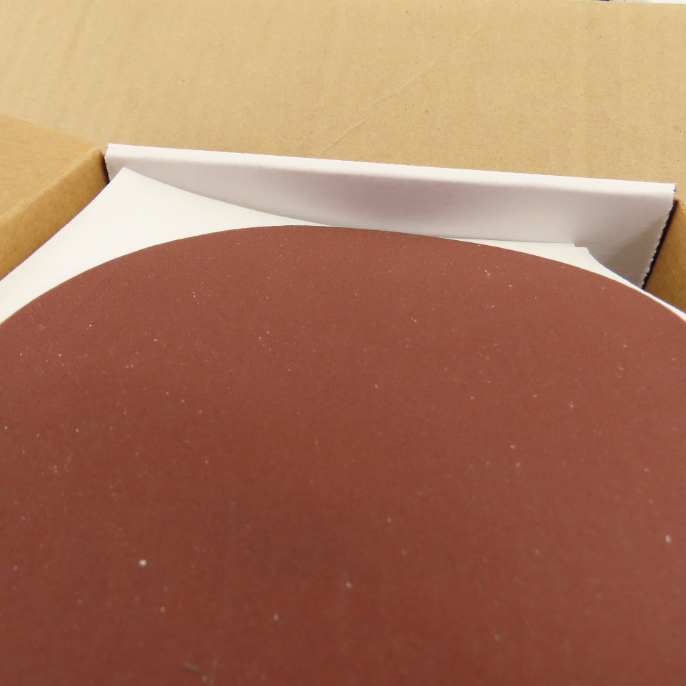 Uneeda M-119538 5" OD Sanding Discs RKJFO Cloth #320 Grit PSA SQ.Tab Lot/1000