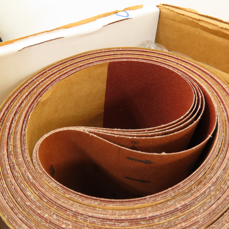 Uneeda M-168428 9" x 165" Sanding Belts RKXO Cloth #80 Grit T14 Lot Of 10