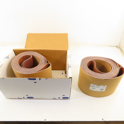 Uneeda M-168847 8" x 225" Sanding Belts RKXO Cloth #80 Grit T14 Lot Of 10