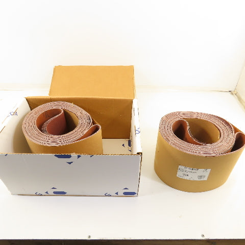Uneeda M-168847 8" x 225" Sanding Belts RKXO Cloth #80 Grit T14 Lot Of 10
