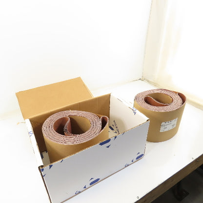 Uneeda M-168847 8" x 225" Sanding Belts RKXO Cloth #80 Grit T14 Lot Of 10