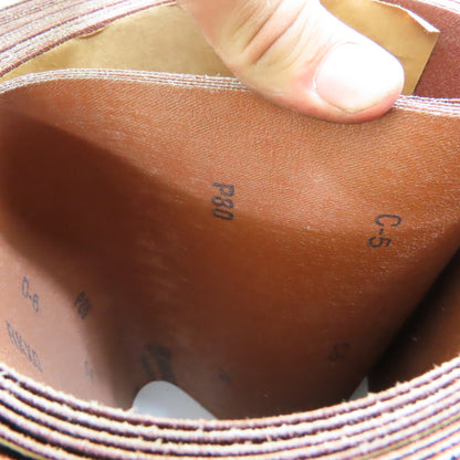 Uneeda M-168847 8" x 225" Sanding Belts RKXO Cloth #80 Grit T14 Lot Of 10