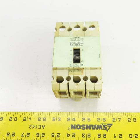 Siemens COD 40 Amp Breaker 3 Pole Max Volts 480Y/277VAC