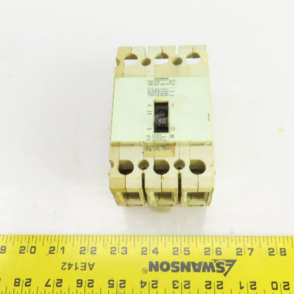 Siemens COD 40 Amp Breaker 3 Pole Max Volts 480Y/277VAC