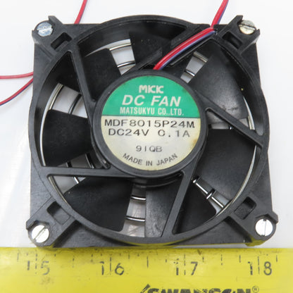 MICIC MDF8015P24M 24VDC Cooling Fan 3-1/4" x 3-1/4" x 3/4"