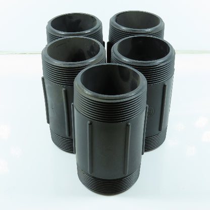 Banjo 3" x 6" Male x Male Pipe Nipple SCH80 Polypropylene Pipe Fitting Lot/5