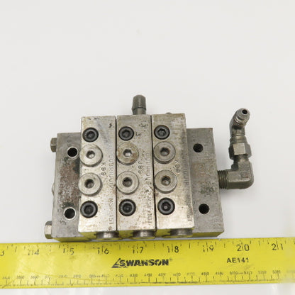 Lubriquip MSP-15T MSP-18T Trabon Piston Lubricator Divider Valve Block