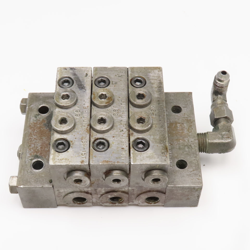 Lubriquip MSP-15T MSP-18T Trabon Piston Lubricator Divider Valve Block