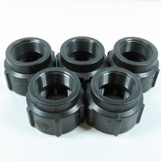 Banjo 1-1/2" x 2" FPT Reducing Coupling  SCH80 Polypropylene Lot of 5