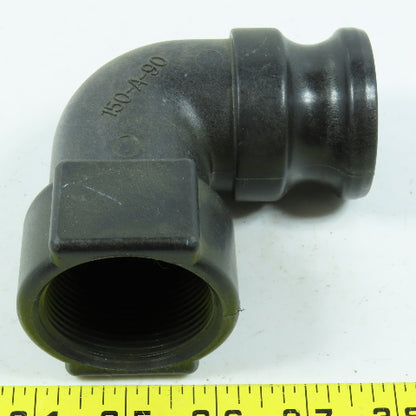 Banjo 1-1/2" Cam Lever x FNPT 90 Degree Elbow SCH80 Polypropylene Lot of 8