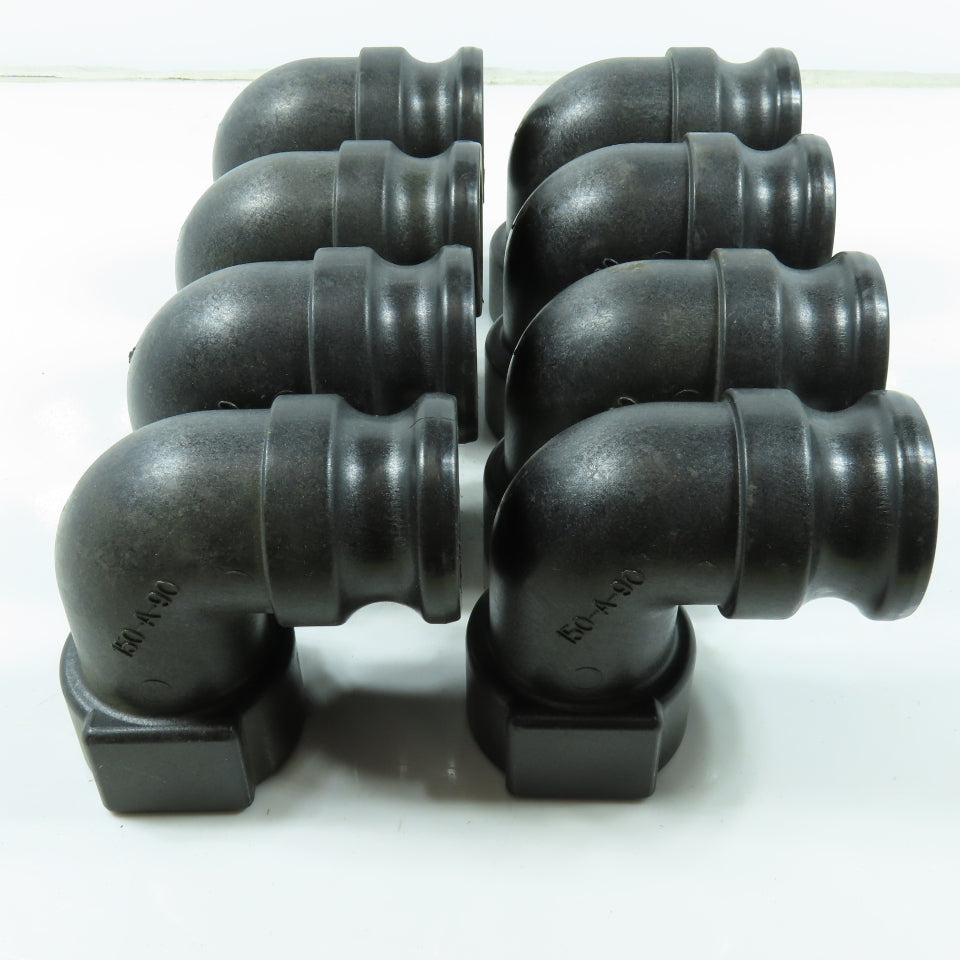 Banjo 1-1/2" Cam Lever x FNPT 90 Degree Elbow SCH80 Polypropylene Lot of 8