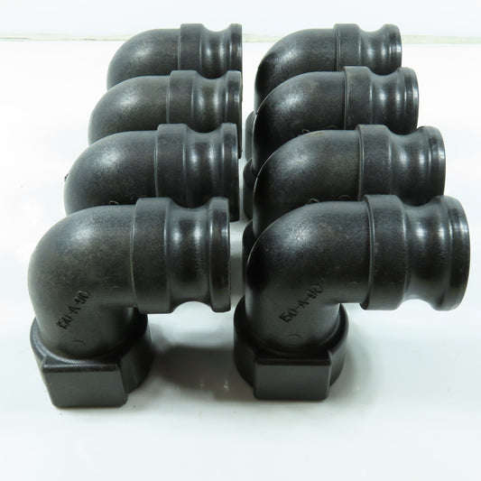 Banjo 1-1/2" Cam Lever x FNPT 90 Degree Elbow SCH80 Polypropylene Lot of 8