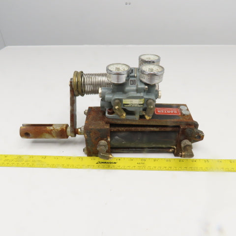 Carter Controls GNNA 2.5x4 4" Stroke Pneumatic Cylinder Valve Positioner