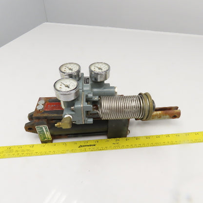 Carter Controls GNNA 2.5x4 4" Stroke Pneumatic Cylinder Valve Positioner