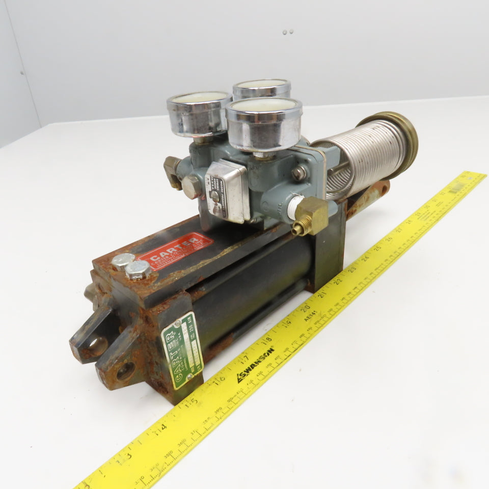 Carter Controls GNNA 2.5x4 4" Stroke Pneumatic Cylinder Valve Positioner