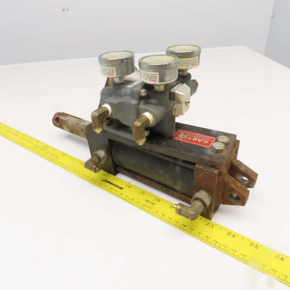 Carter Controls GNNA 2.5x4 4" Stroke Pneumatic Cylinder Valve Positioner