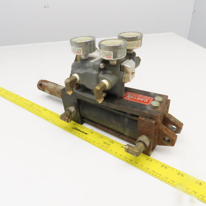 Carter Controls GNNA 2.5x4 4" Stroke Pneumatic Cylinder Valve Positioner