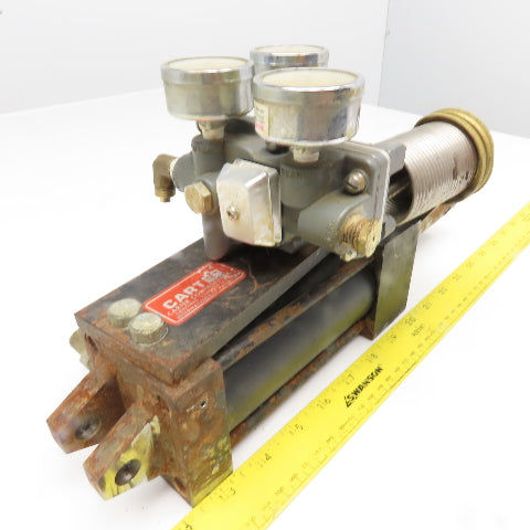 Carter Controls GNNA 2.5x4 4" Stroke Pneumatic Cylinder Valve Positioner