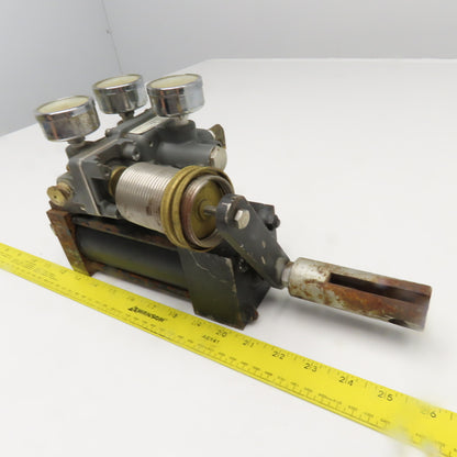 Carter Controls GNNA 2.5x4 4" Stroke Pneumatic Cylinder Valve Positioner